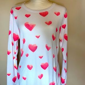 CHASER brand Ombré HEART sweatshirt T-shirt size M
